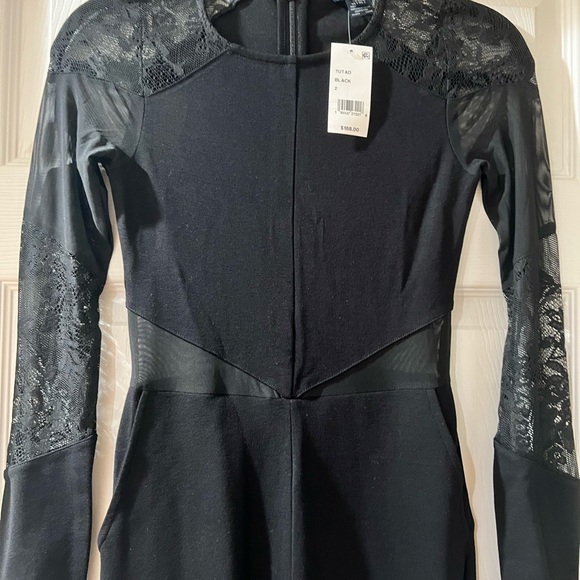 French Connection Elegant Black Lace Women's Bodysuit. XS New with tags. - Picture 1 of 4